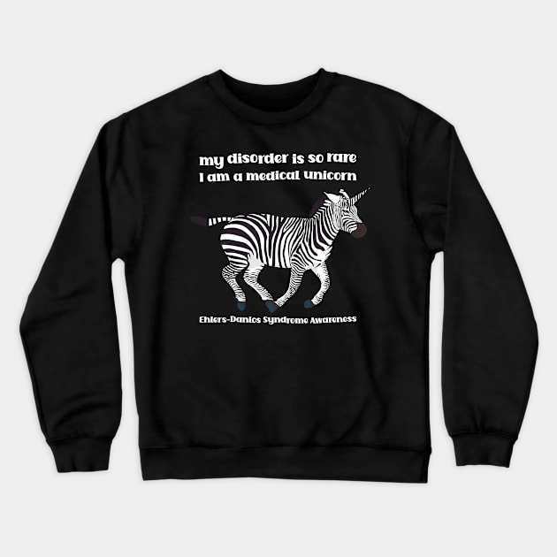 Ehlers Danlos Syndrome Unicorn Crewneck Sweatshirt by Jesabee Designs